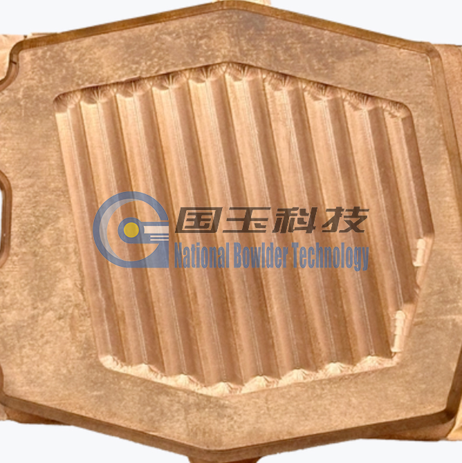 紫铜液冷散热板激光焊接样品